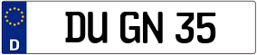 Trailer License Plate